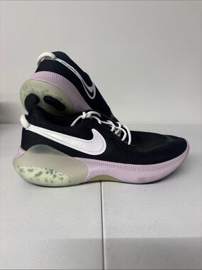Nike Women's Black & Light Lavender Running Sneakers with White Swoosh
